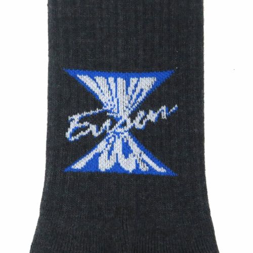 EVISEN SOCKS エビセン ソックス 靴下 MIND FUCK BLACK スケートボード スケボー 4