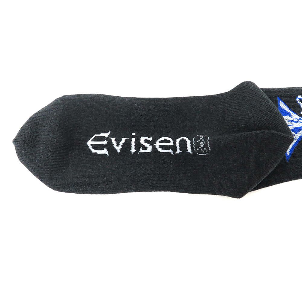 EVISEN SOCKS エビセン ソックス 靴下 MIND FUCK BLACK スケートボード スケボー 5