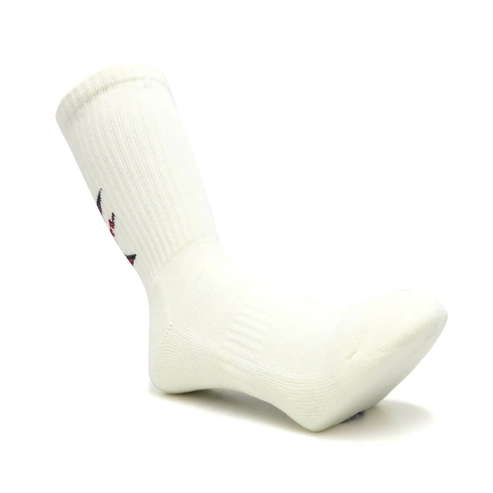 EVISEN SOCKS エビセン ソックス 靴下 MIND FUCK WHITE スケートボード スケボー 
