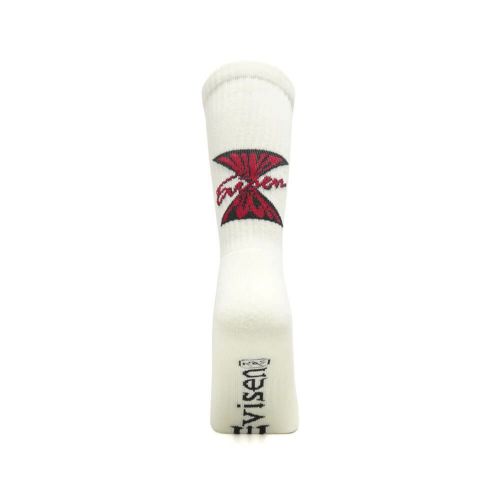EVISEN SOCKS エビセン ソックス 靴下 MIND FUCK WHITE スケートボード スケボー 2