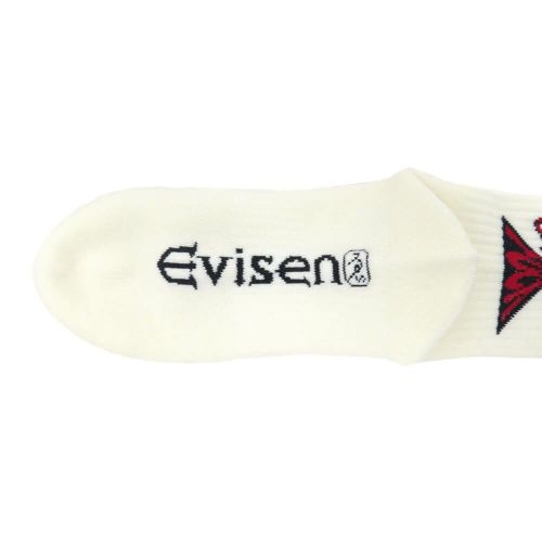 EVISEN SOCKS エビセン ソックス 靴下 MIND FUCK WHITE スケートボード スケボー 5