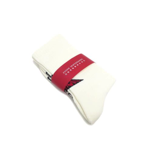 EVISEN SOCKS エビセン ソックス 靴下 MIND FUCK WHITE スケートボード スケボー 6