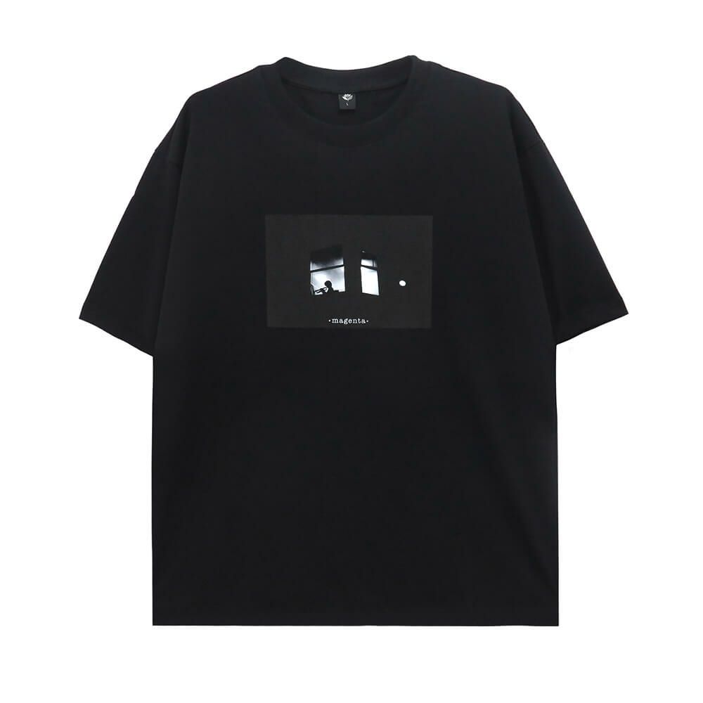 MAGENTA T-SHIRT マゼンタ Tシャツ WINDOW BLACK スケートボード スケボー 