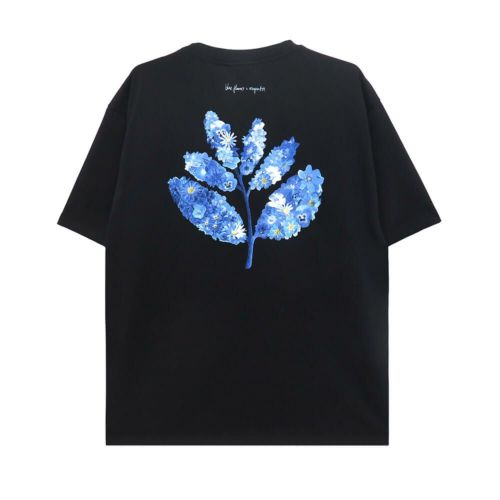 MAGENTA T-SHIRT マゼンタ Tシャツ BLUE FLOWERS COLLAB BLACK スケートボード スケボー 