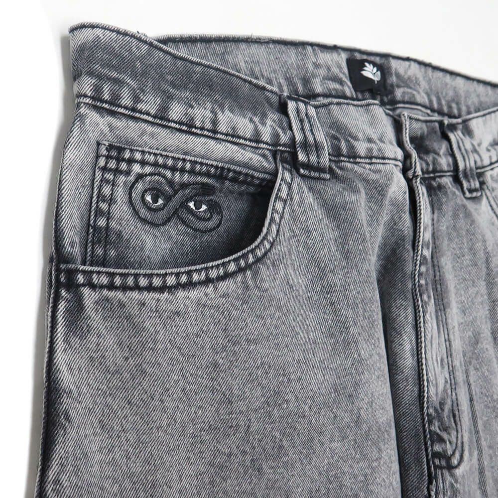 MAGENTA OG DENIM アシッド ブラック M 刺繍ロゴ 新品同様品 MAGENTA OG DENIM アシッド ブラック M 刺繍ロゴ 新品同様品 パンツ