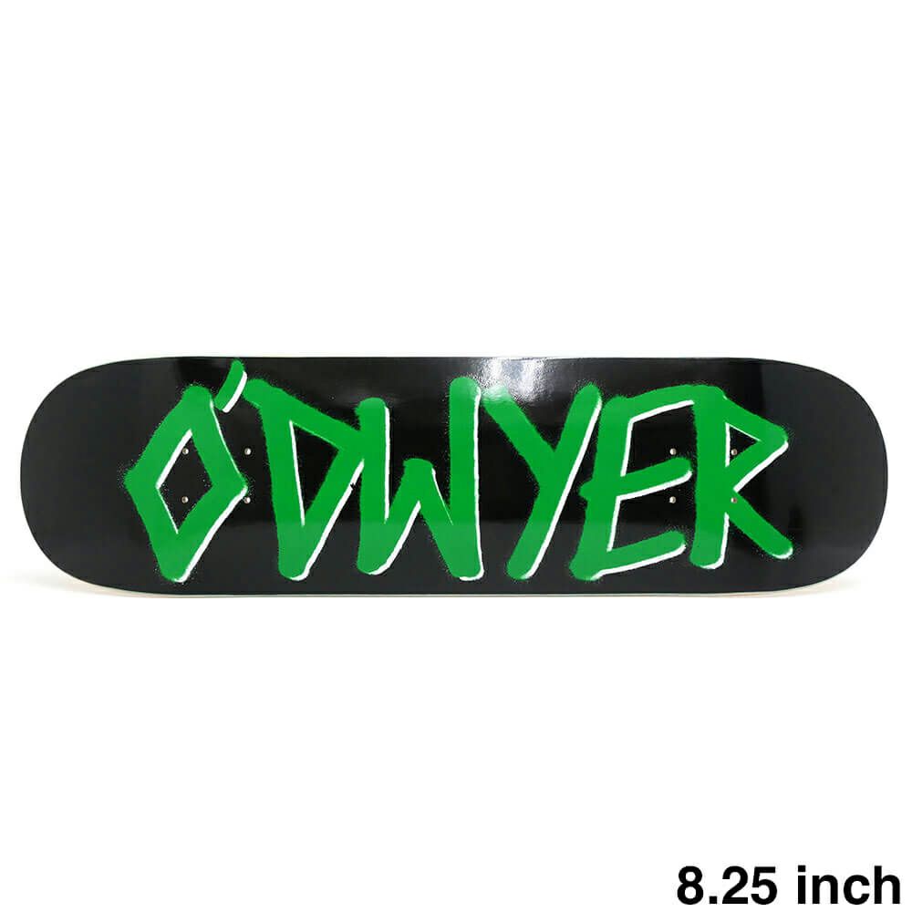 （セール）DEATHWISH DECK デスウィッシュ デッキ BRIAN O'DWYER GANG NAME BLACK/GREEN 8.25 スケートボード スケボー