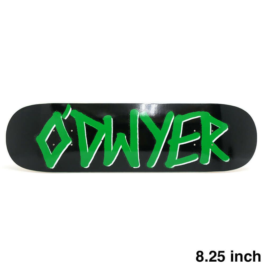 （セール）DEATHWISH DECK デスウィッシュ デッキ BRIAN O'DWYER GANG NAME BLACK/GREEN 8.25 スケートボード スケボー