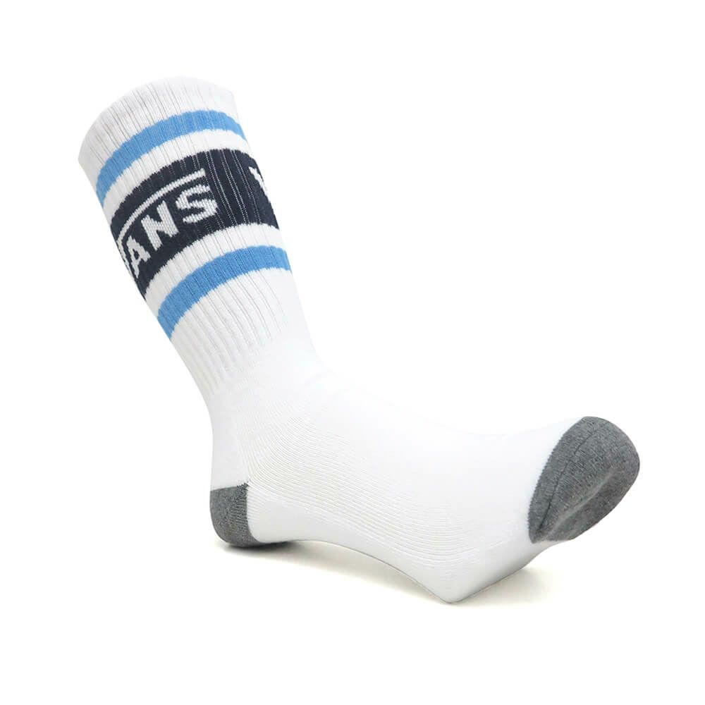 VANS SOCKS バンズ ソックス 靴下 DROP V CREW WHITE/PARISIA（US企画） スケートボード スケボー 