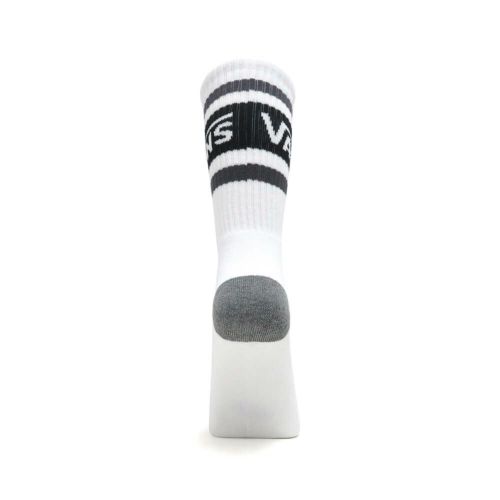 VANS SOCKS バンズ ソックス 靴下 DROP V CREW WHITE/BLACK（US企画） スケートボード スケボー 2