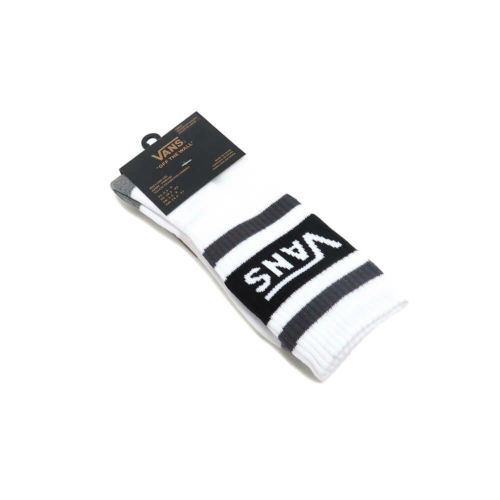 VANS SOCKS バンズ ソックス 靴下 DROP V CREW WHITE/BLACK（US企画） スケートボード スケボー 5