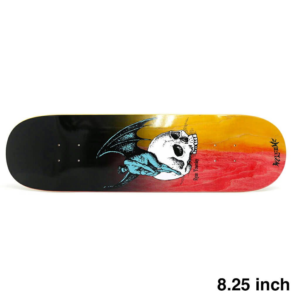 （セール）WELCOME DECK ウェルカム デッキ RYAN TOWNLEY NEPHILIM BLACK/FIRE STAIN 8.25 スケートボード スケボー