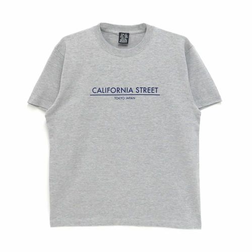 【購入金額 50,000円 以上で 1円】CALIFORNIA STREET T-SHIRT カリフォルニアストリート Tシャツ LOGO BAR GREY スケートボード スケボー