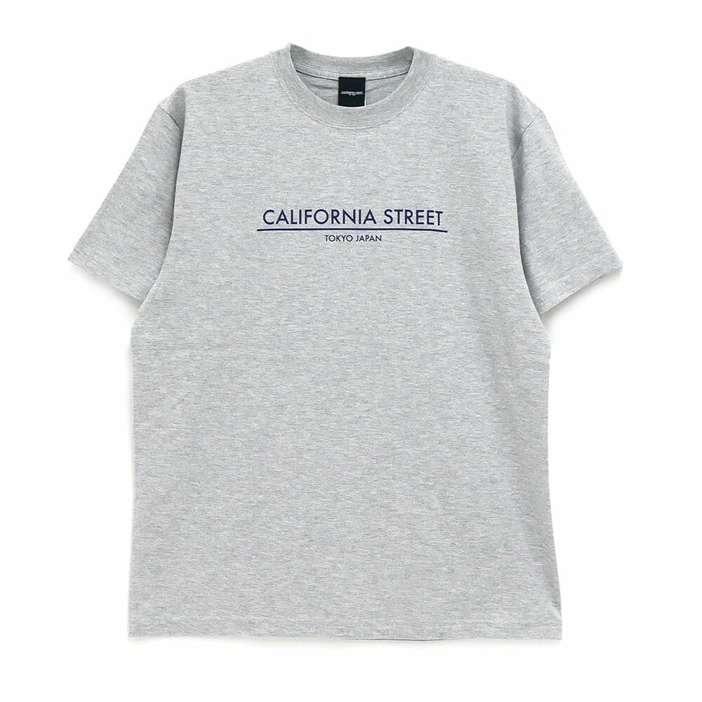 【購入金額 50,000円 以上で 1円】CALIFORNIA STREET T-SHIRT カリフォルニアストリート Tシャツ LOGO BAR GREY スケートボード スケボー