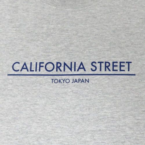 【購入金額 50,000円 以上で 1円】CALIFORNIA STREET T-SHIRT カリフォルニアストリート Tシャツ LOGO BAR GREY スケートボード スケボー 01