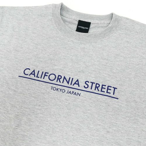 【購入金額 50,000円 以上で 1円】CALIFORNIA STREET T-SHIRT カリフォルニアストリート Tシャツ LOGO BAR GREY スケートボード スケボー 01