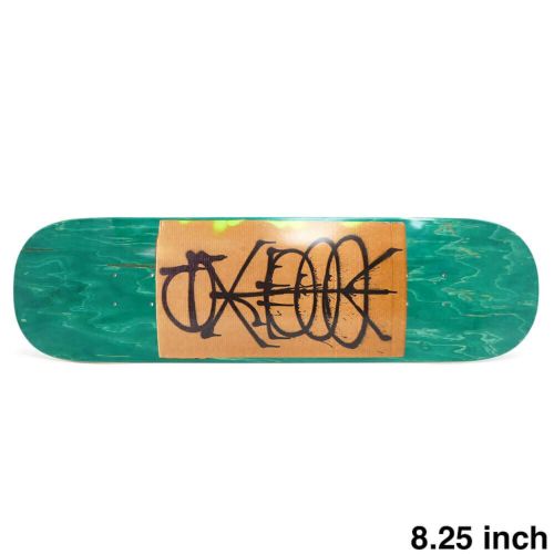 GX1000 DECK ジーエックス1000 デッキ TEAM RAW EMERALD STAIN 8.25 スケートボード スケボー