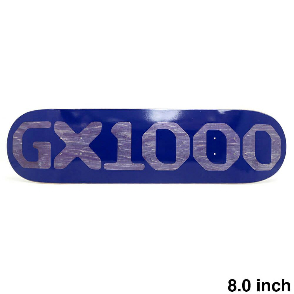 GX1000 DECK ジーエックス1000 デッキ TEAM OG LOGO BLUE 8.0 スケートボード スケボー