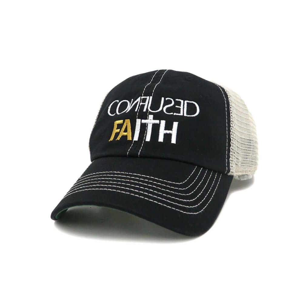 FUCKING AWESOME MESH CAP ファッキンオーサム メッシュキャップ CONFUSED FAITH TRUCKER BLACK/BEIGE スケートボード スケボー 