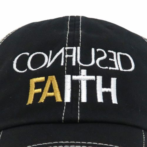 FUCKING AWESOME MESH CAP ファッキンオーサム メッシュキャップ CONFUSED FAITH TRUCKER BLACK/BEIGE スケートボード スケボー 4