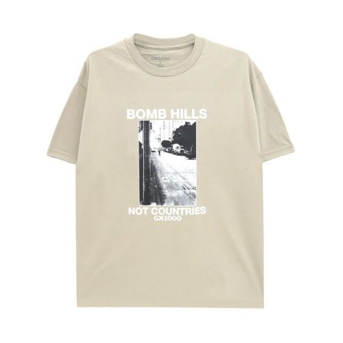 GX1000 T-SHIRT ジーエックス1000 Tシャツ BOMB HILLS NOT COUNTRIES SAND スケートボード スケボー 