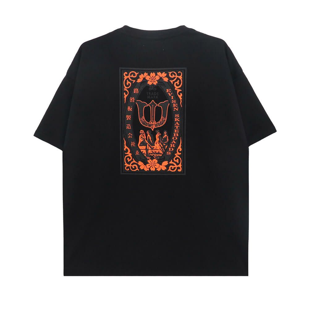  EVISEN T-SHIRT エビセン Tシャツ CLUB MATCH BLACK スケートボード スケボー 