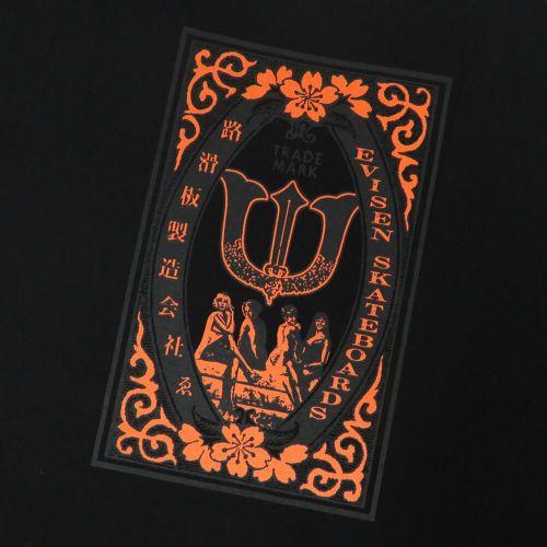  EVISEN T-SHIRT エビセン Tシャツ CLUB MATCH BLACK スケートボード スケボー 3
