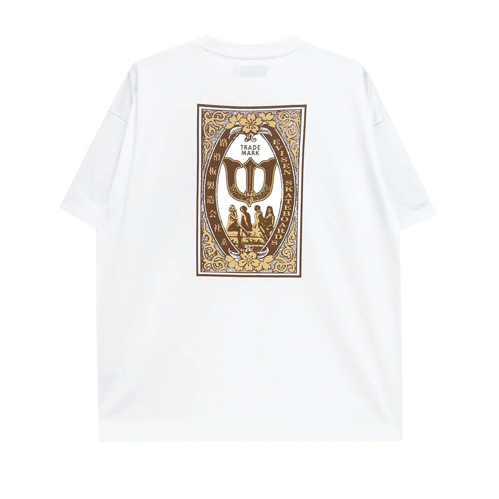  EVISEN T-SHIRT エビセン Tシャツ CLUB MATCH WHITE スケートボード スケボー 