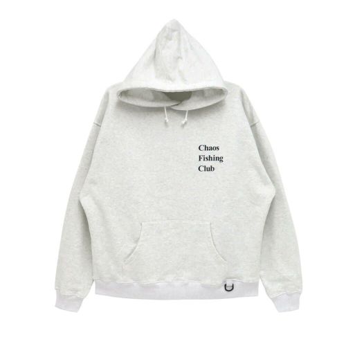 CHAOS FISHING CLUB HOOD カオスフィッシングクラブ パーカー THE ORIGINAL FISHING GIRL GREY スケートボード スケボー 1
