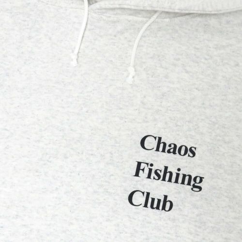 CHAOS FISHING CLUB HOOD カオスフィッシングクラブ パーカー THE ORIGINAL FISHING GIRL GREY スケートボード スケボー 2
