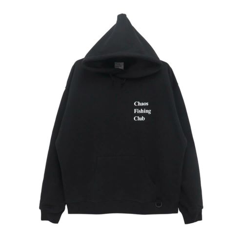 CHAOS FISHING CLUB HOOD カオスフィッシングクラブ パーカー THE ORIGINAL FISHING GIRL BLACK スケートボード スケボー 1