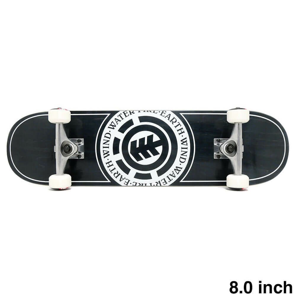 防水ケース付き ELEMENT エレメント コンプリートセット スケートボード完成品 SEAL JAPAN BLACK 8.0 スケートボード スケボー