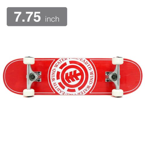 防水ケース付き ELEMENT エレメント コンプリートセット スケートボード完成品 SEAL JAPAN RED 7.75 スケートボード スケボー