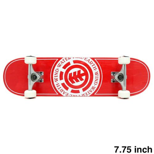 防水ケース付き ELEMENT エレメント コンプリートセット スケートボード完成品 SEAL JAPAN RED 7.75 スケートボード スケボー