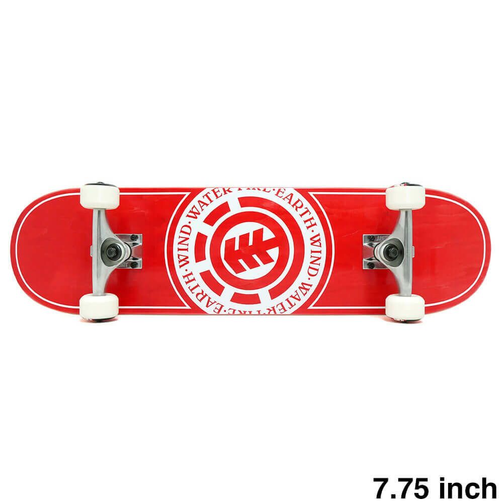 防水ケース付き ELEMENT エレメント コンプリートセット スケートボード完成品 SEAL JAPAN RED 7.75 スケートボード スケボー