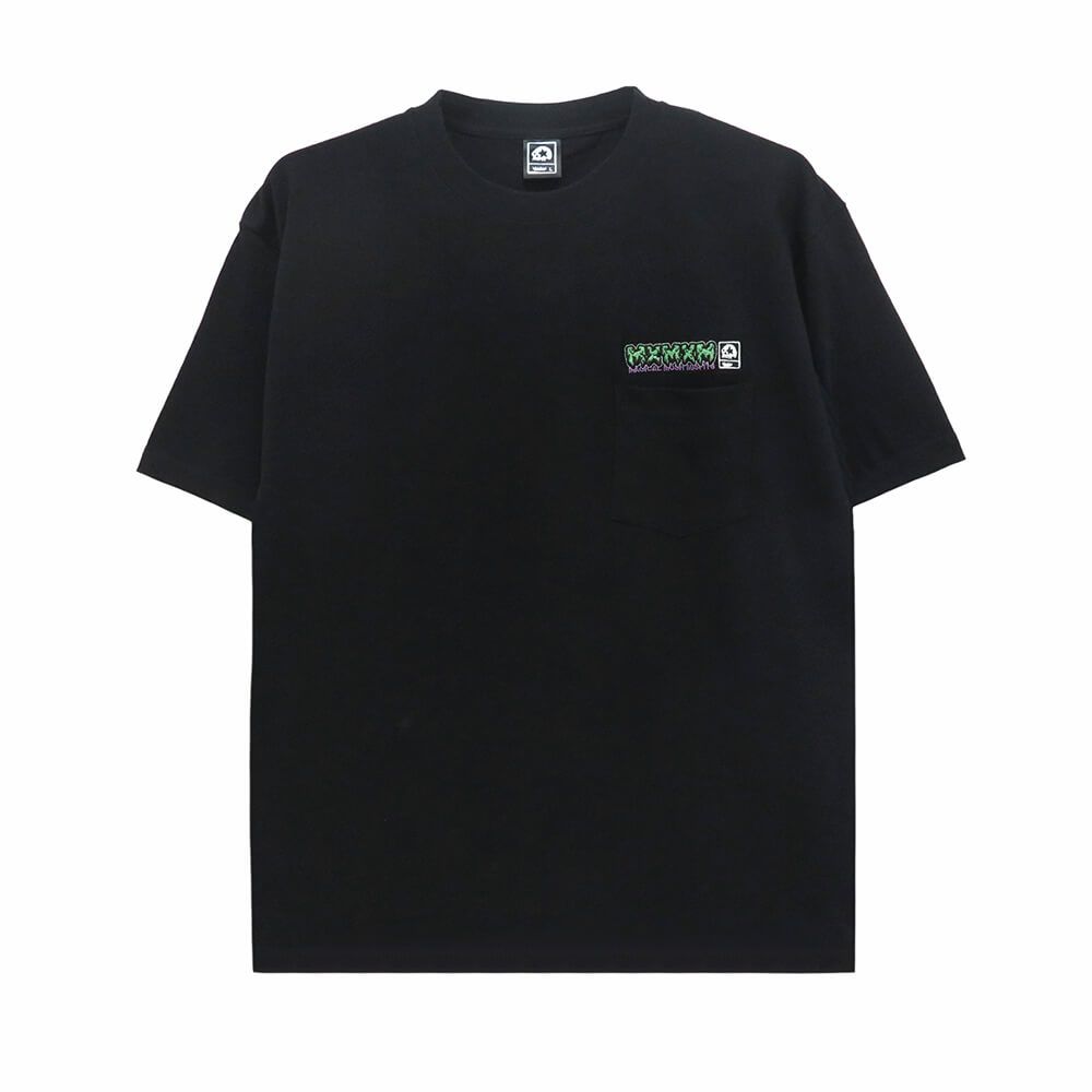 MAGICAL MOSH MISFITS T-SHIRT マジカルモッシュミスフィッツ Tシャツ MxMxM POCKET BLACK スケートボード スケボー 