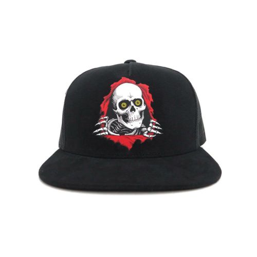 POWELL PERALTA MESH CAP パウエルペラルタ メッシュキャップ RIPPER TRUCKER BLACK スケートボード スケボー 1
