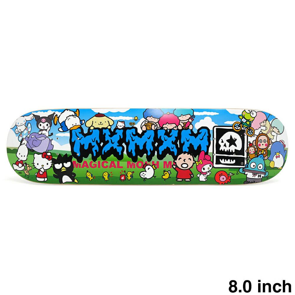 MAGICAL MOSH MISFITS DECK マジカルモッシュミスフィッツ デッキ TEAM SANRIO CHARACTER x MxMxM みんな大集合 8.0 スケートボード スケボー