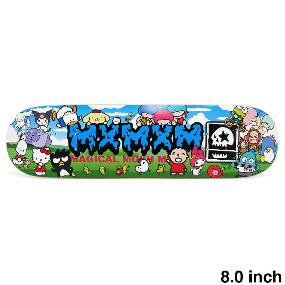 MAGICAL MOSH MISFITS DECK マジカルモッシュミスフィッツ デッキ TEAM SANRIO CHARACTER x MxMxM みんな大集合 8.0 スケートボード スケボー
