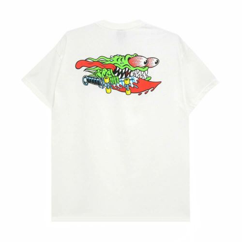 SANTA CRUZ T-SHIRT サンタクルーズ Tシャツ MEEK SLASHER WHITE スケートボード スケボー