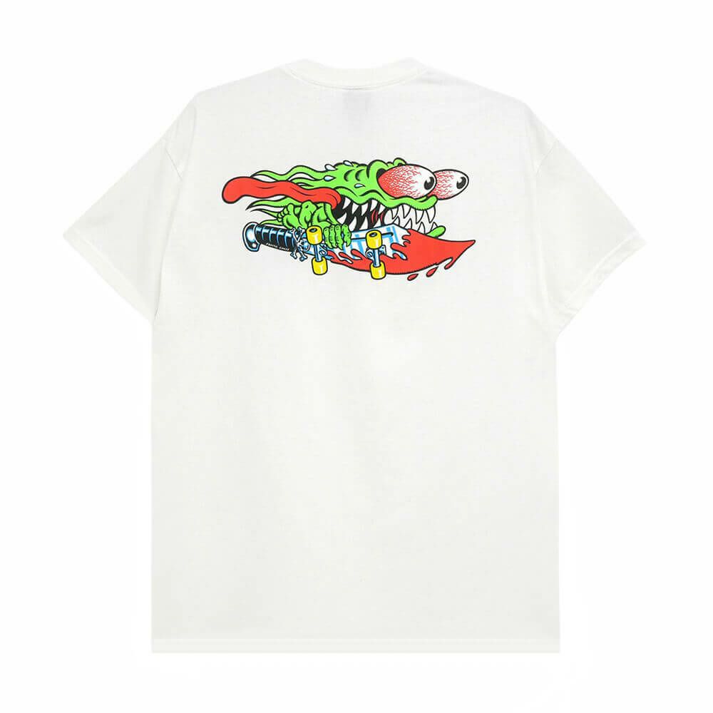 SANTA CRUZ T-SHIRT サンタクルーズ Tシャツ MEEK SLASHER WHITE スケートボード スケボー