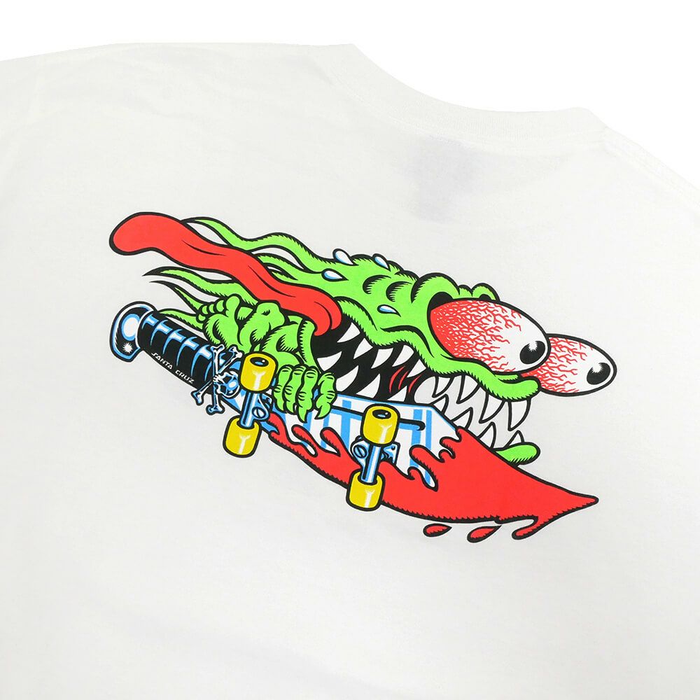 SANTA CRUZ T-SHIRT サンタクルーズ Tシャツ MEEK SLASHER WHITE スケートボード スケボー 3