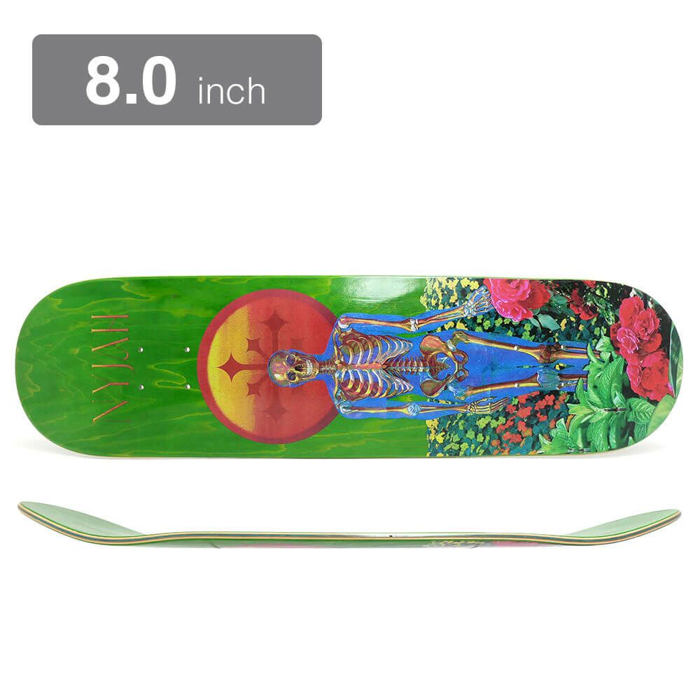 DISORDER DECK ディスオーダー デッキ NYJAH HUSTON GARDEN GREEN STAIN 8.0 スケートボード スケボー