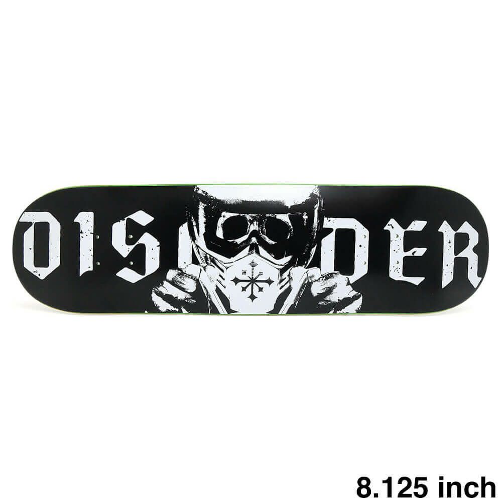 DISORDER DECK ディスオーダー デッキ TEAM MOTORHEAD BLACK 8.125 スケートボード スケボー
