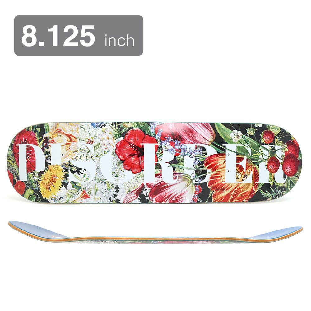 DISORDER DECK ディスオーダー デッキ TEAM DISORDER FLORAL LOGO 8.125 スケートボード スケボー