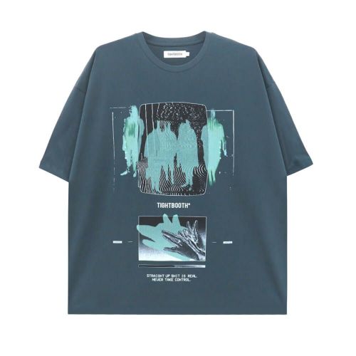 TIGHTBOOTH（TBPR）T-SHIRT タイトブース Tシャツ SHADOW BLUE CHARCOAL スケートボード スケボー 