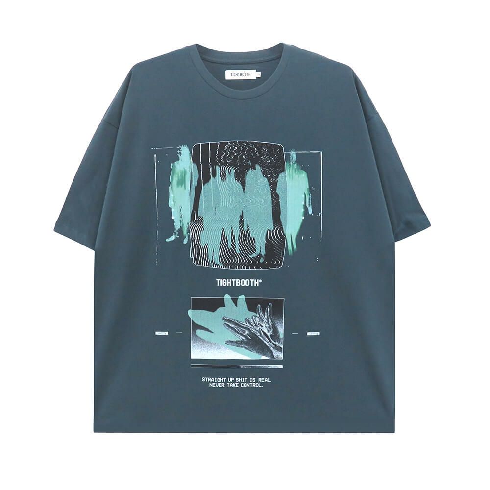 TIGHTBOOTH（TBPR）T-SHIRT タイトブース Tシャツ SHADOW BLUE CHARCOAL スケートボード スケボー 