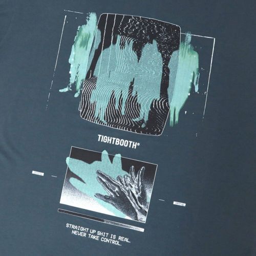 TIGHTBOOTH（TBPR）T-SHIRT タイトブース Tシャツ SHADOW BLUE CHARCOAL スケートボード スケボー 1