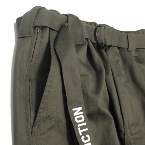 TIGHTBOOTH（TBPR） PANTS タイトブース パンツ ジーンズ HERRINGBONE BALLOON OLIVE スケートボード スケボー 1