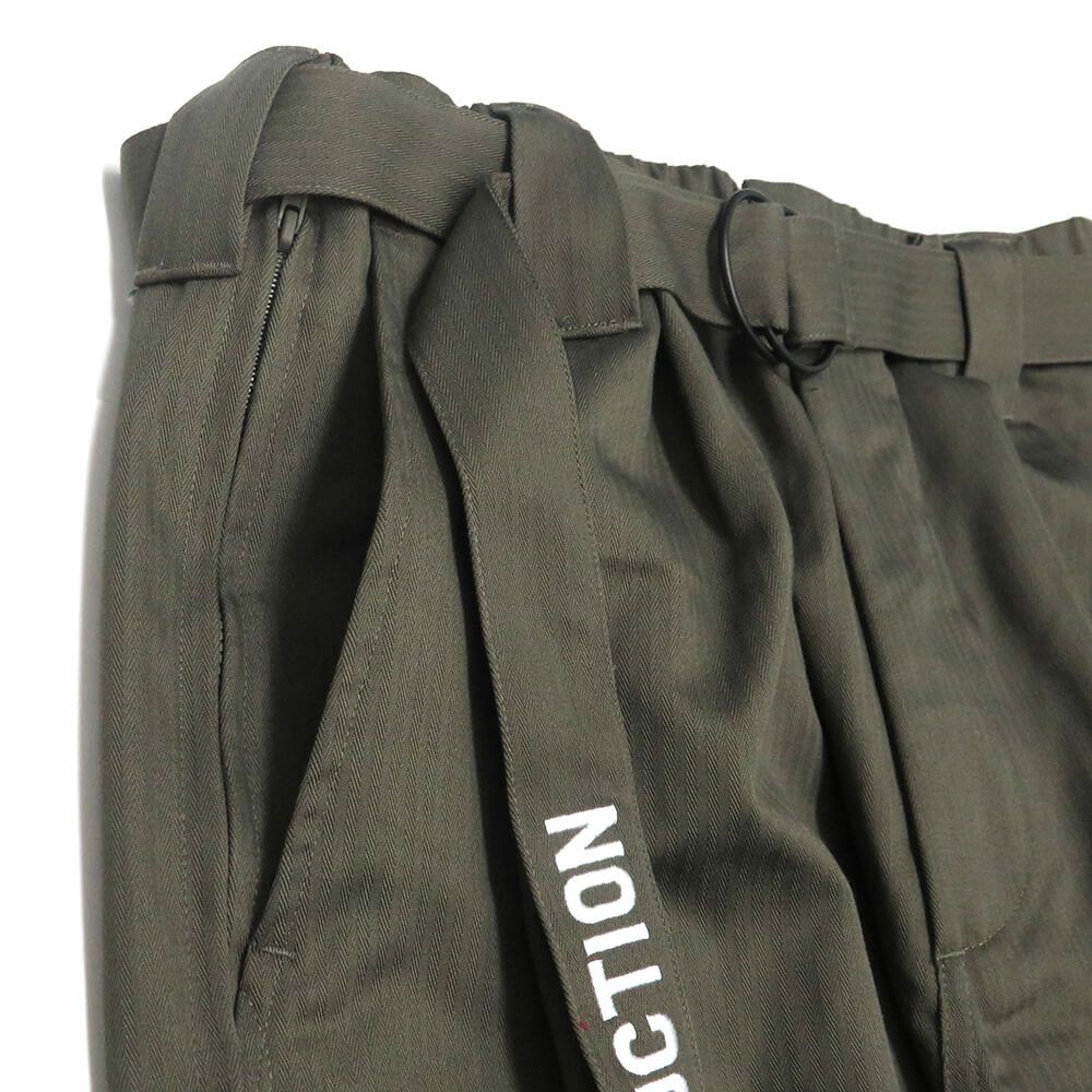 TIGHTBOOTH（TBPR） PANTS タイトブース パンツ ジーンズ HERRINGBONE BALLOON OLIVE スケートボード スケボー 1