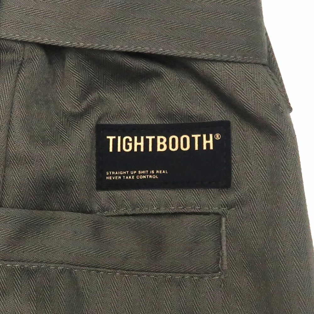 TIGHTBOOTH（TBPR） PANTS タイトブース パンツ ジーンズ HERRINGBONE BALLOON OLIVE スケートボード スケボー 9